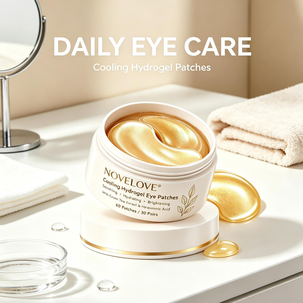 NOVELOVE® Cooling Hydrogel Eye Patches