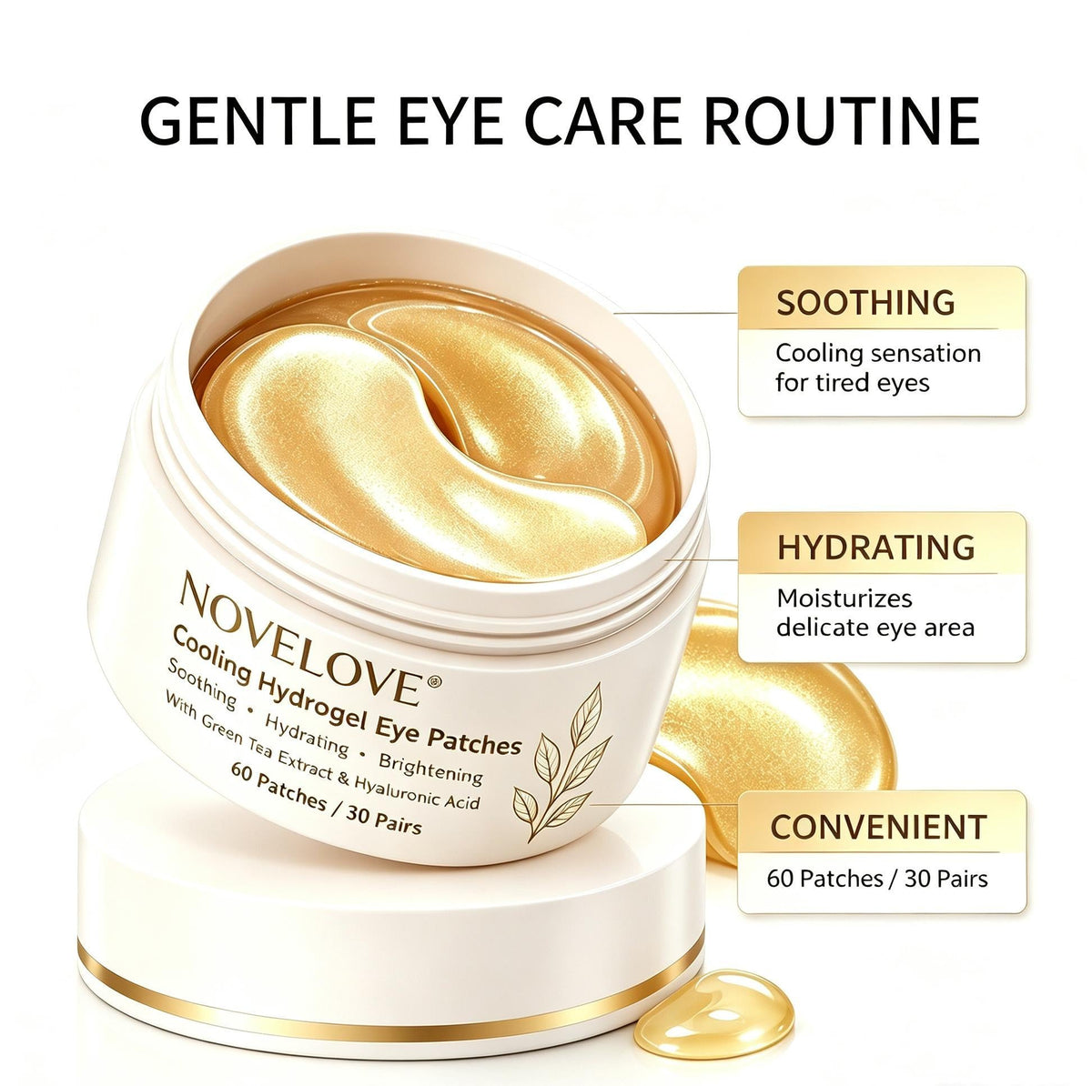 NOVELOVE® Cooling Hydrogel Eye Patches